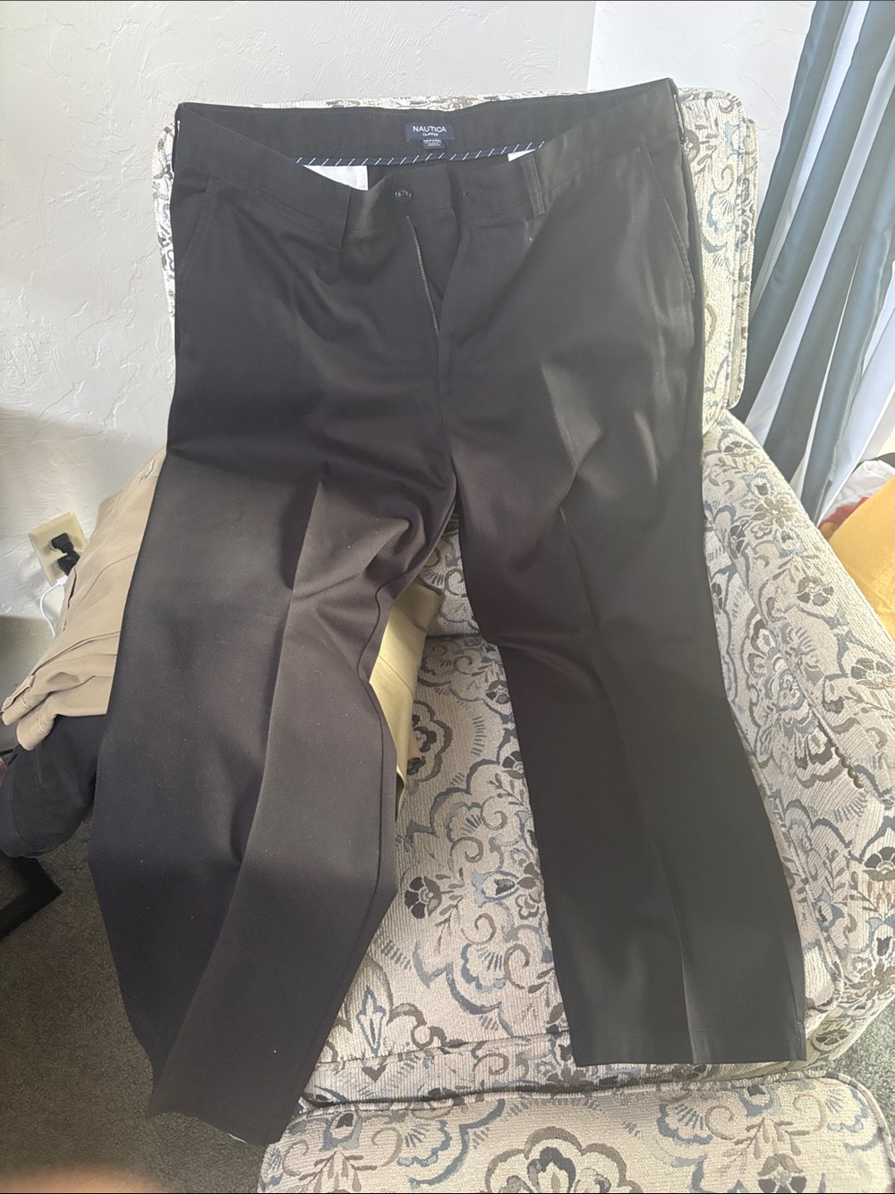 Nautica Men's Black Dress Slacks